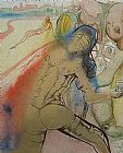 Salvador Dali Canvas Paintings - The Death of Clorinda